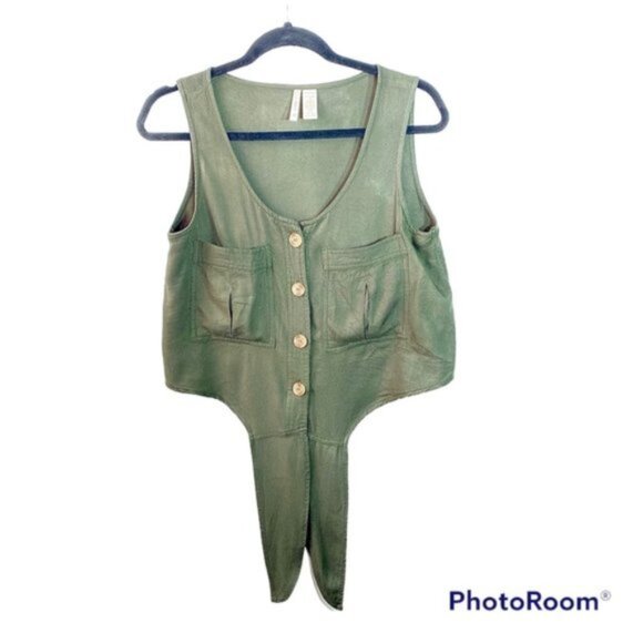 NWOT Japna Handmade Safari Green Tank Top - Picture 13 of 13